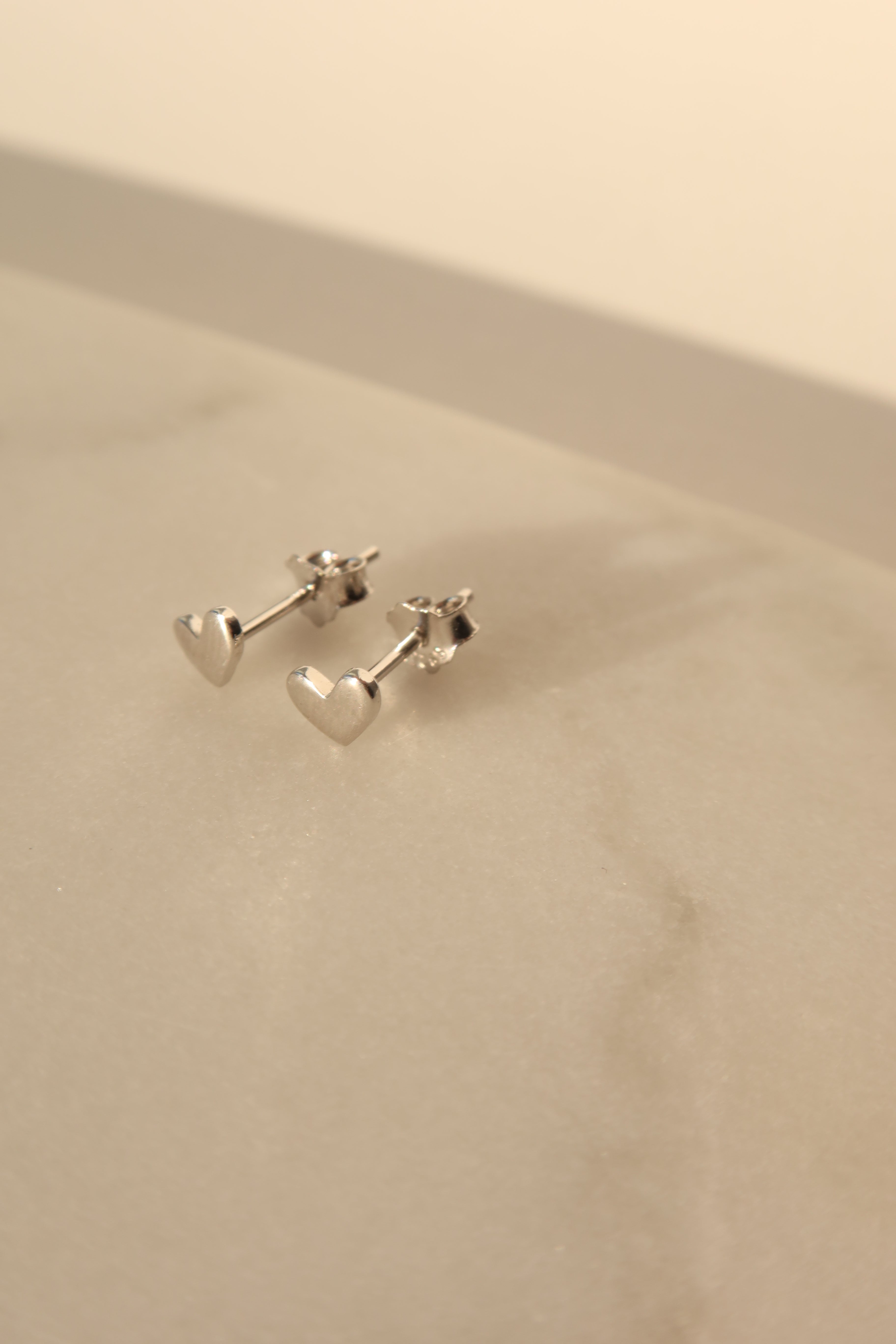 Kolczyki Silver Heart Petite