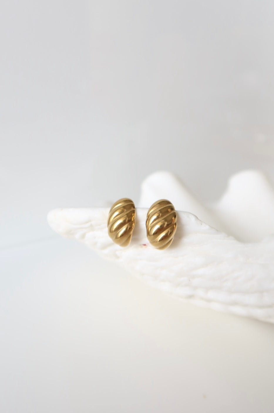 Kolczyki Gold Croissant