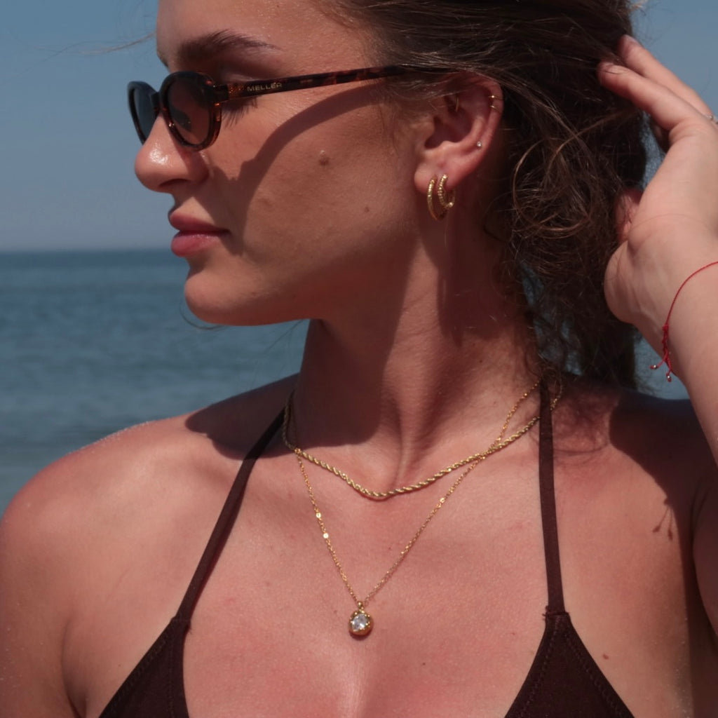 Naszyjnik Gold Crystal Aura