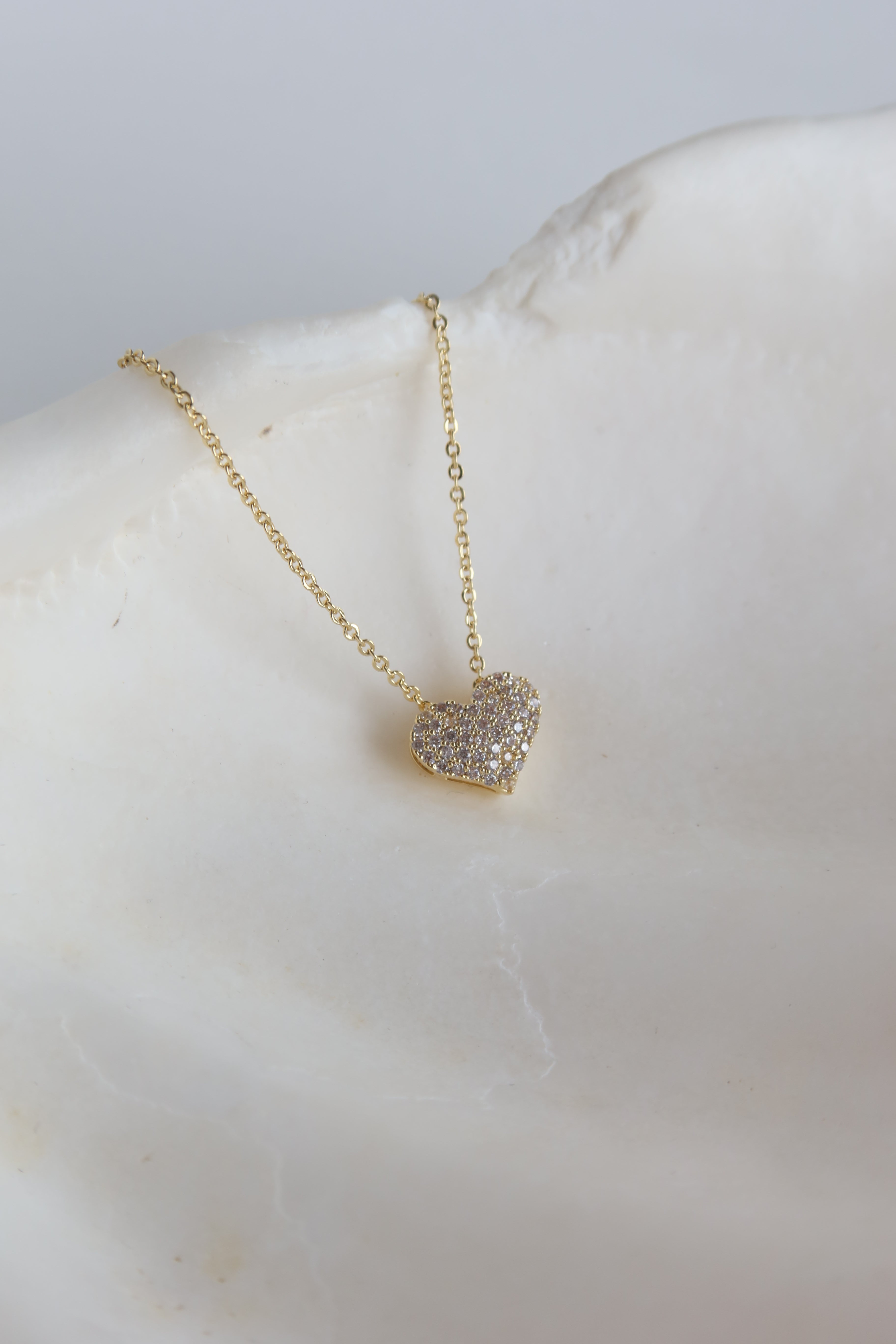 Naszyjnik Gold Crystal Love