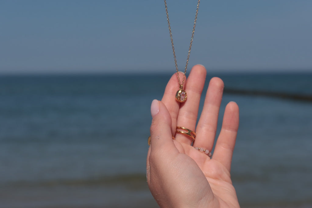 Naszyjnik Gold Crystal Aura