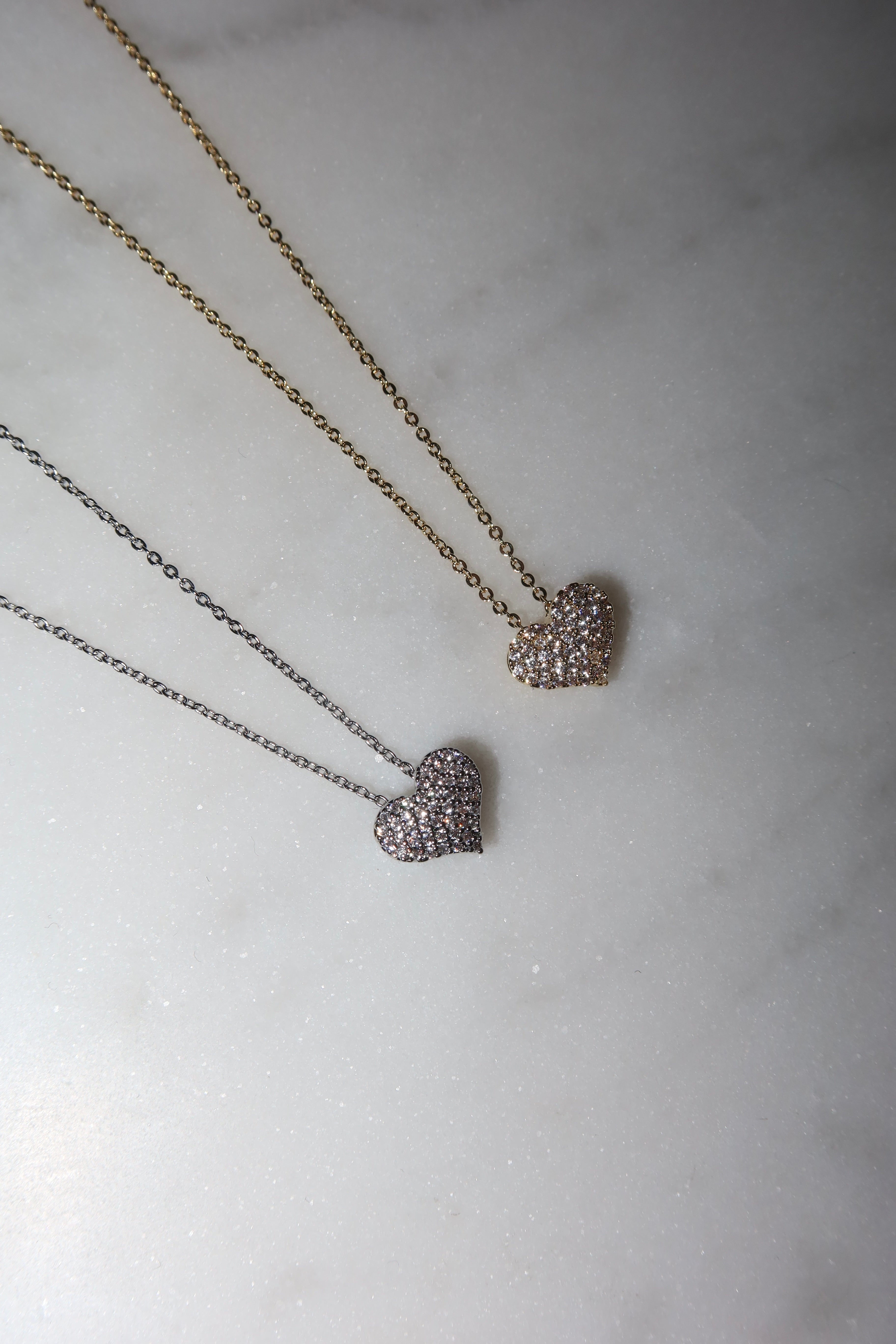 Naszyjnik Gold Crystal Love