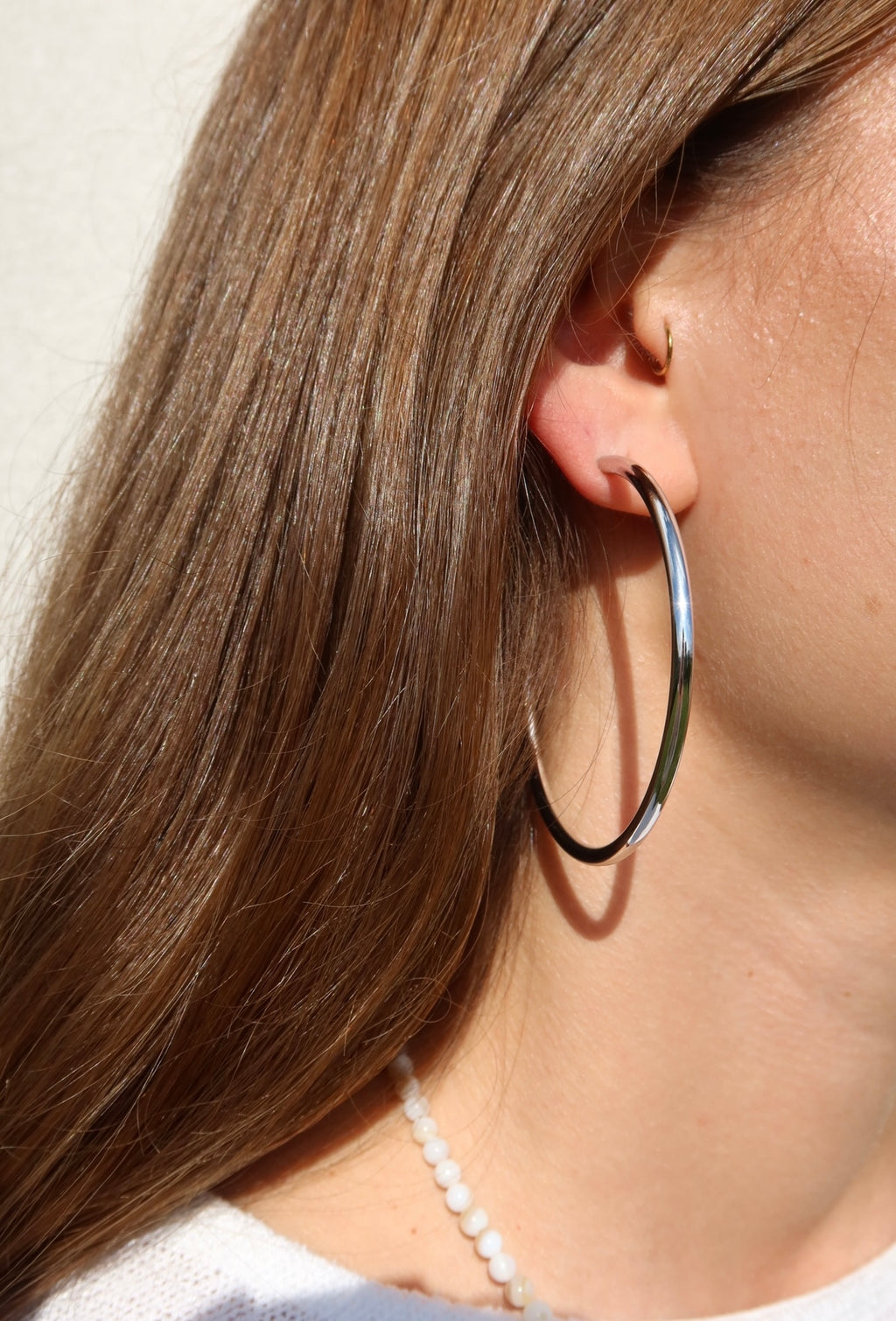 Silver Classy Hoops no2