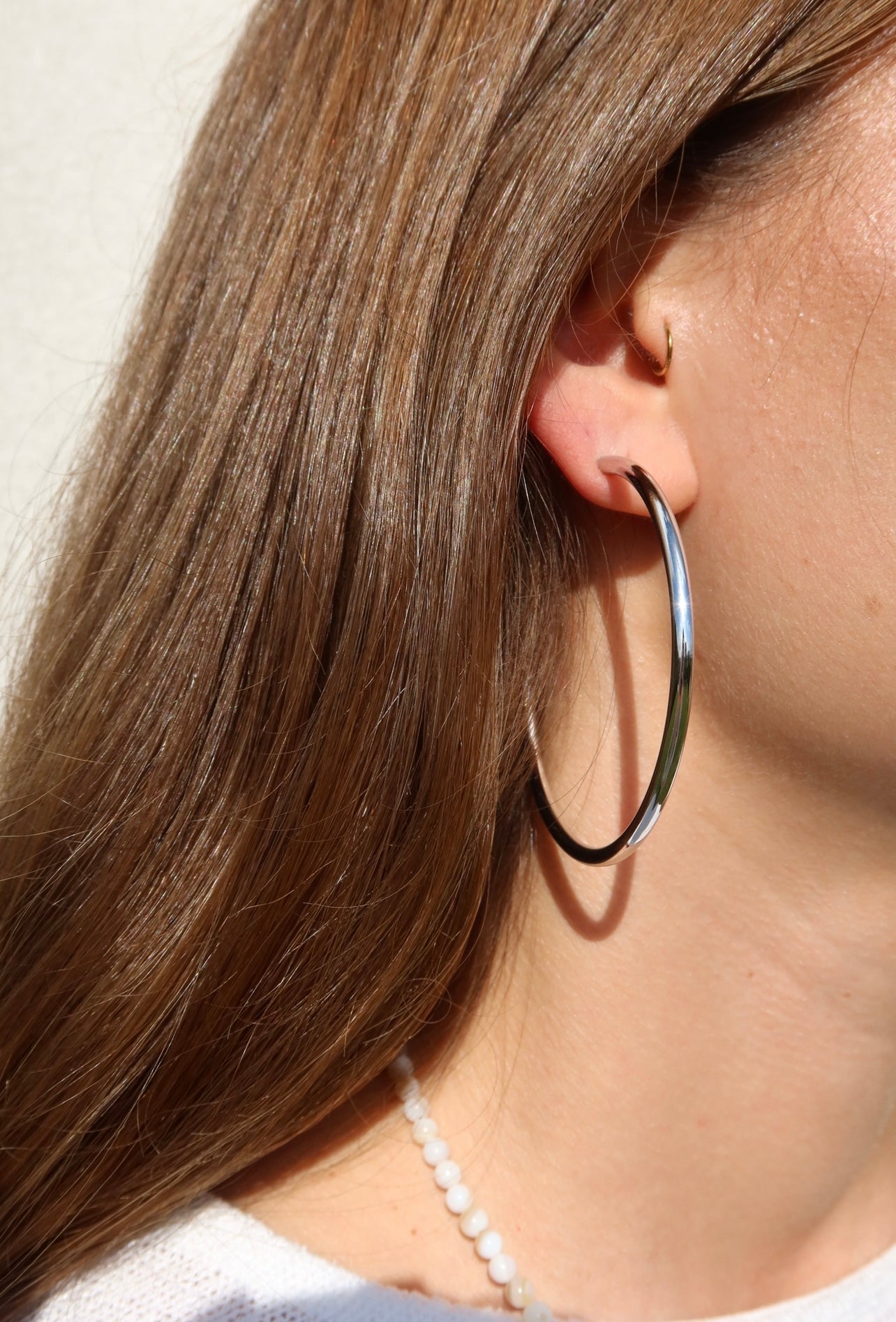 Silver Classy Hoops no2