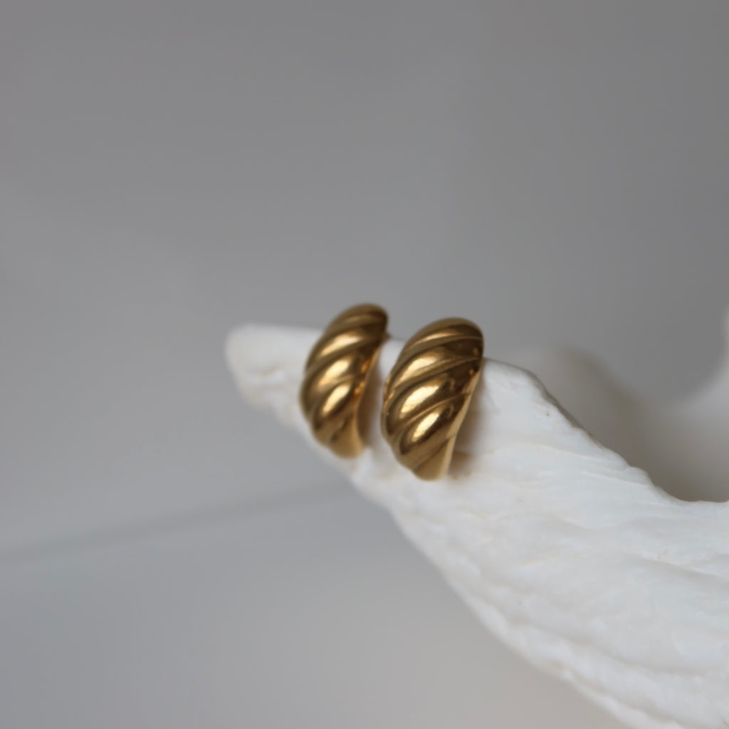 Kolczyki Gold Croissant