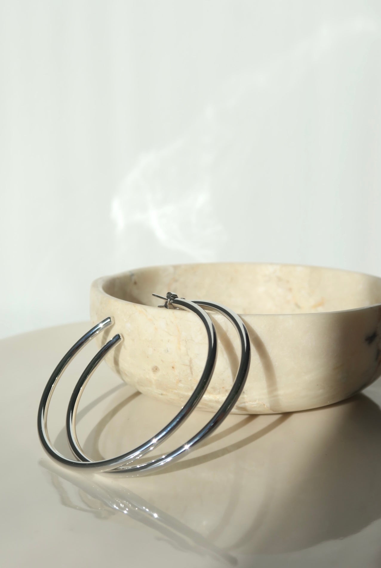 Silver Classy Hoops no2