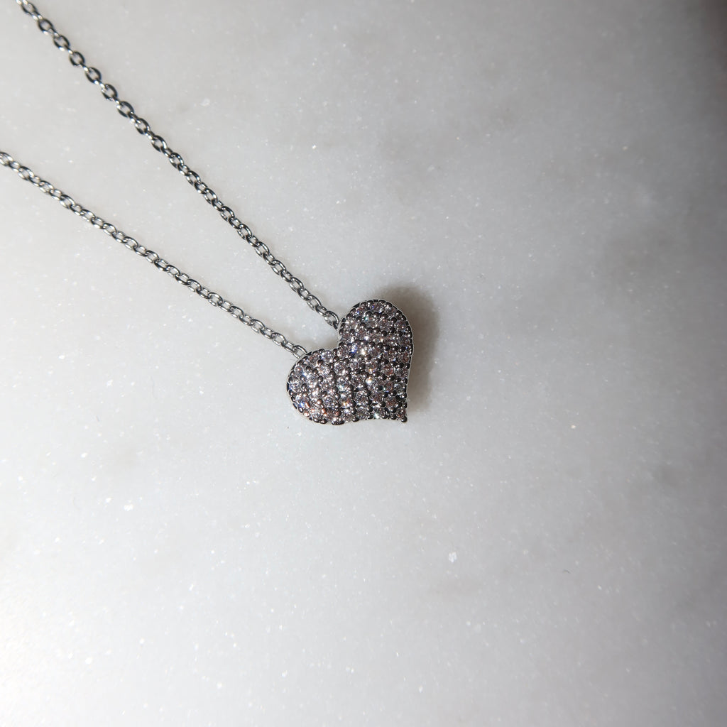 Naszyjnik Silver Crystal Love