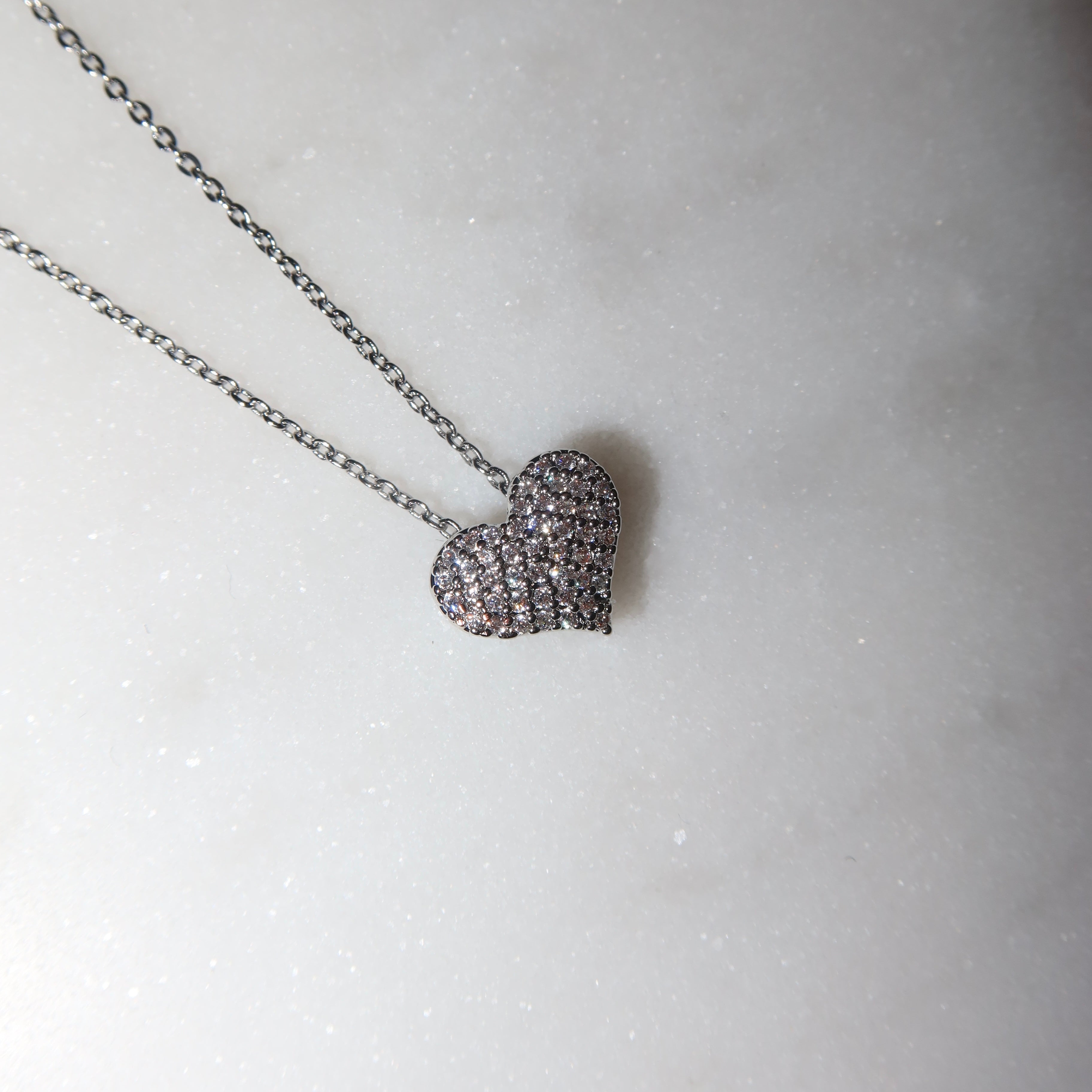 Naszyjnik Silver Crystal Love