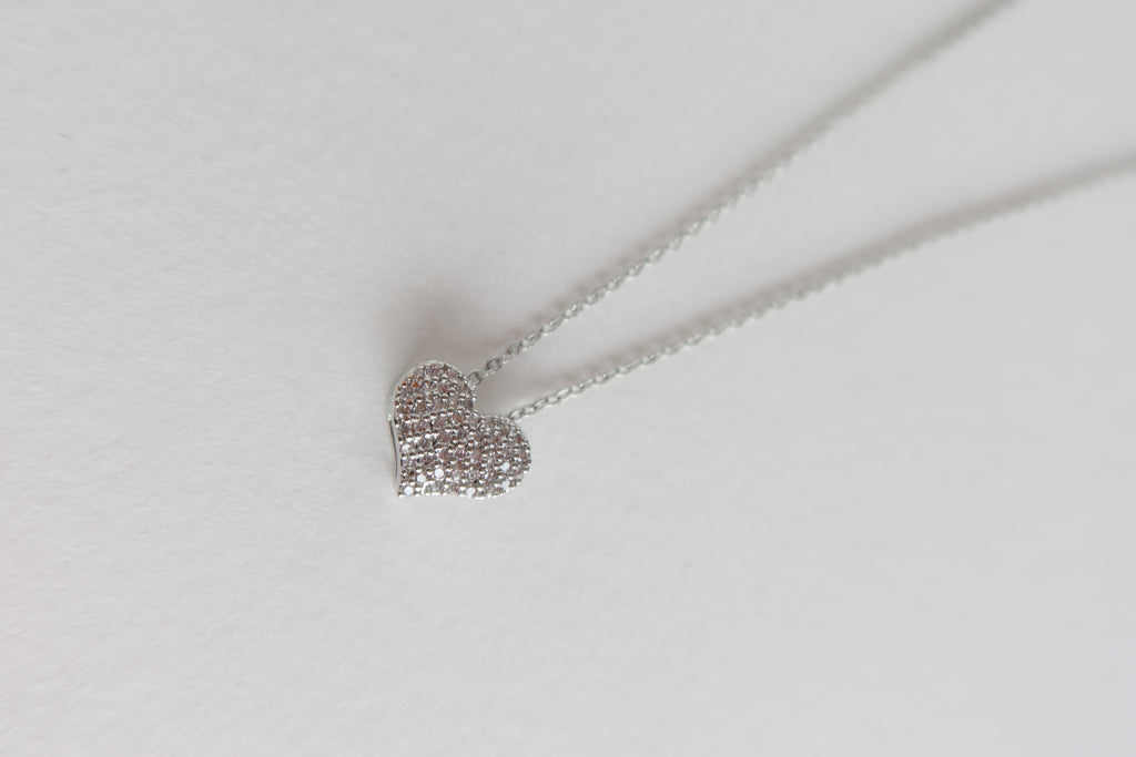 Naszyjnik Silver Crystal Love