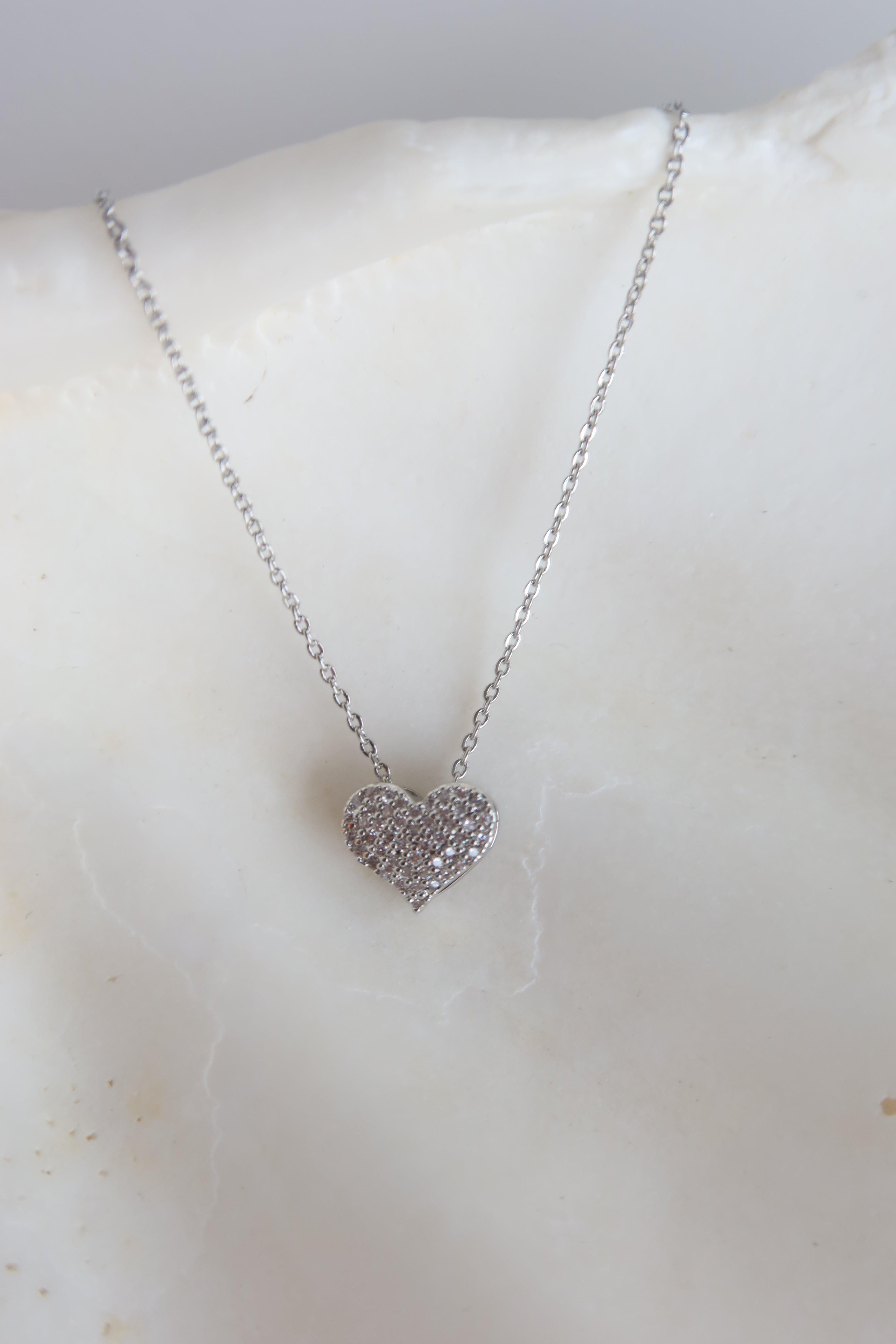 Naszyjnik Silver Crystal Love