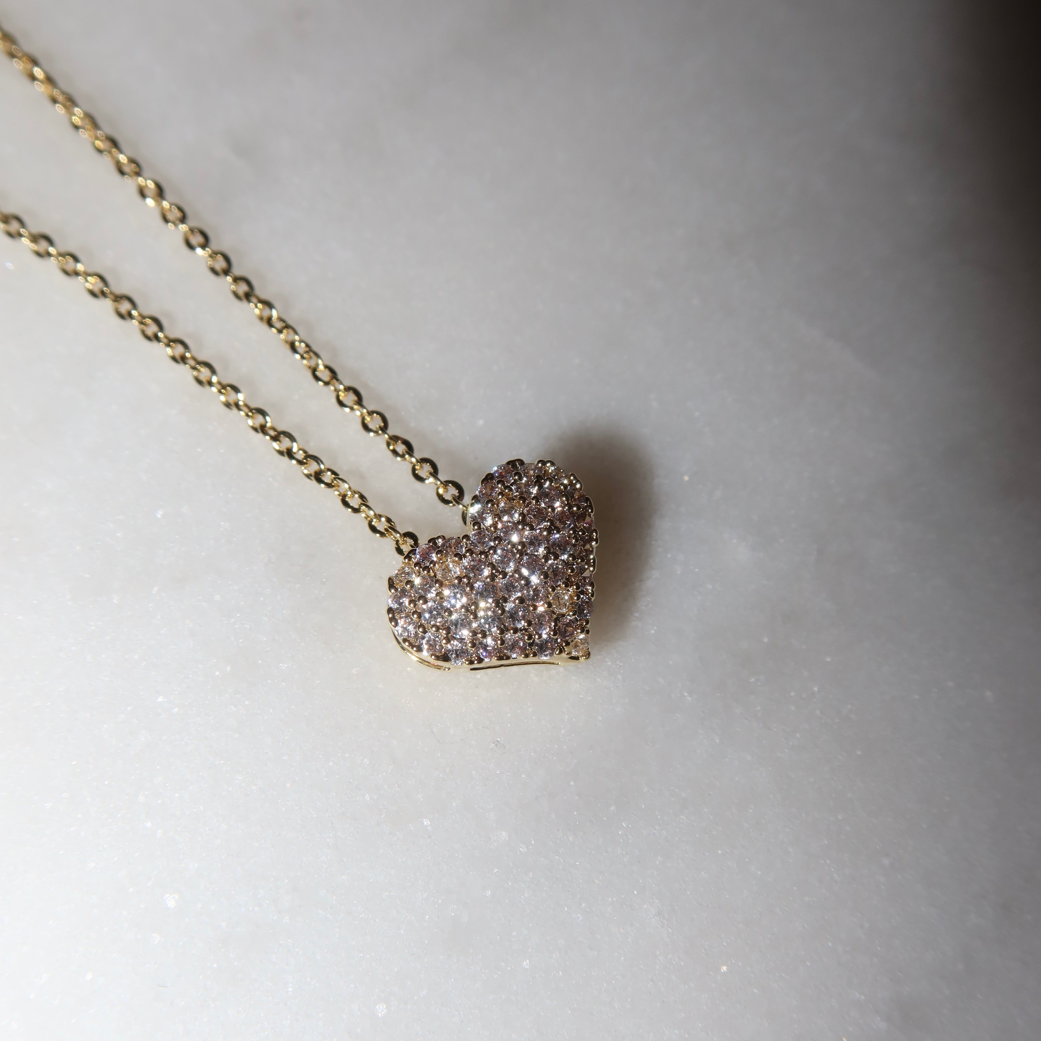 Naszyjnik Gold Crystal Love