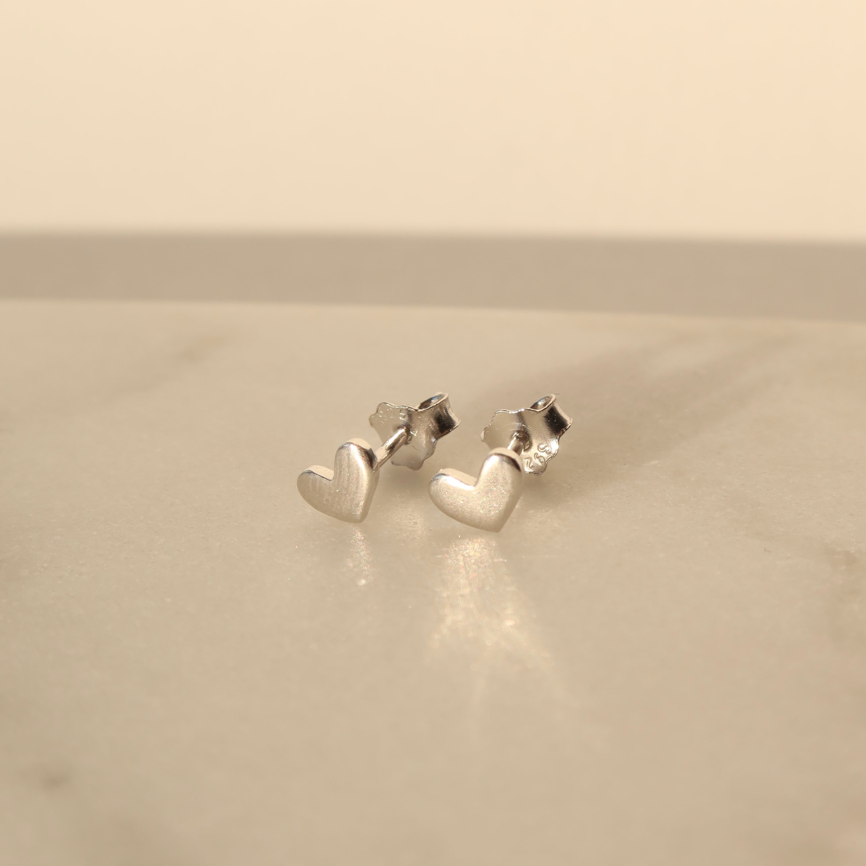 Kolczyki Silver Heart Petite