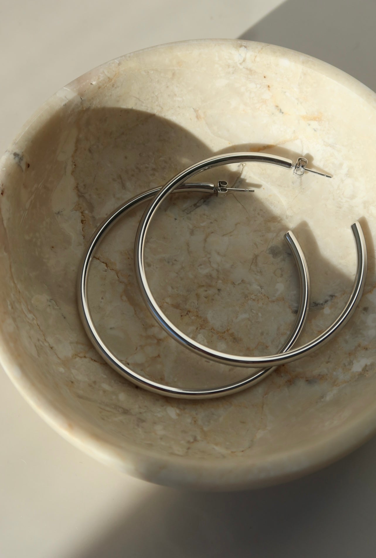 Silver Classy Hoops no2
