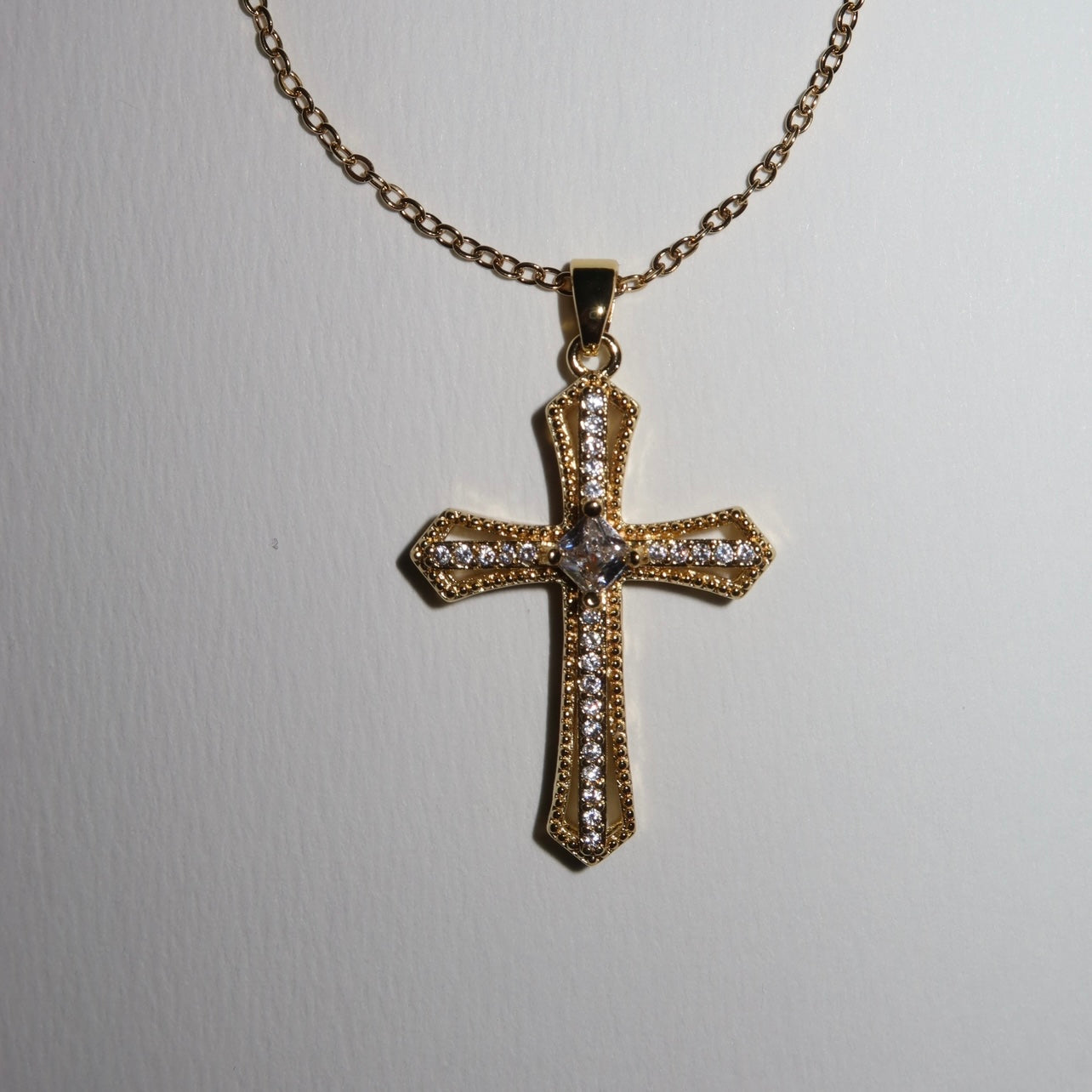 Łańcuszek Crystal Cross no2