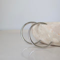 Silver Classy Hoops no1