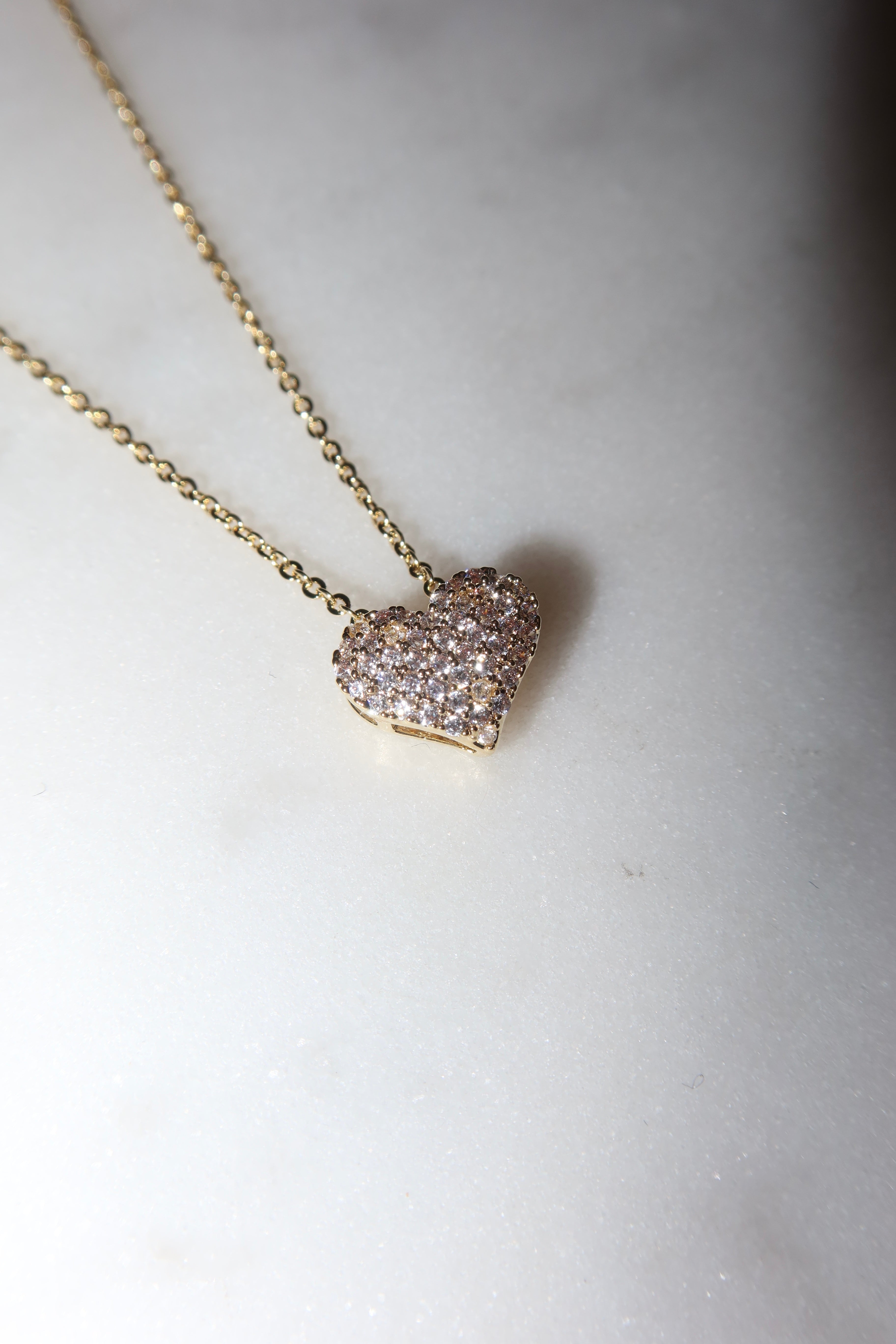 Naszyjnik Gold Crystal Love