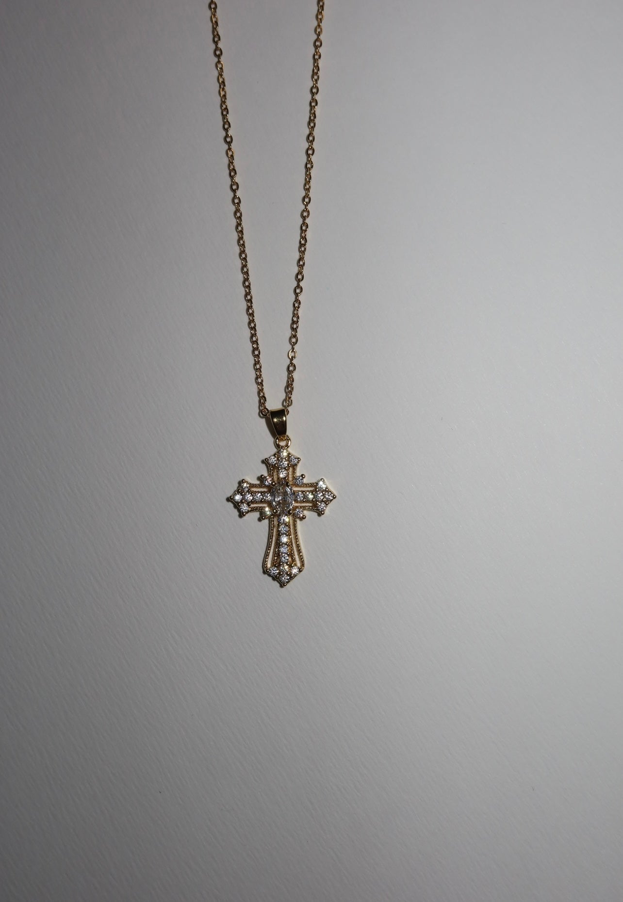 Łańcuszek Crystal Cross no1