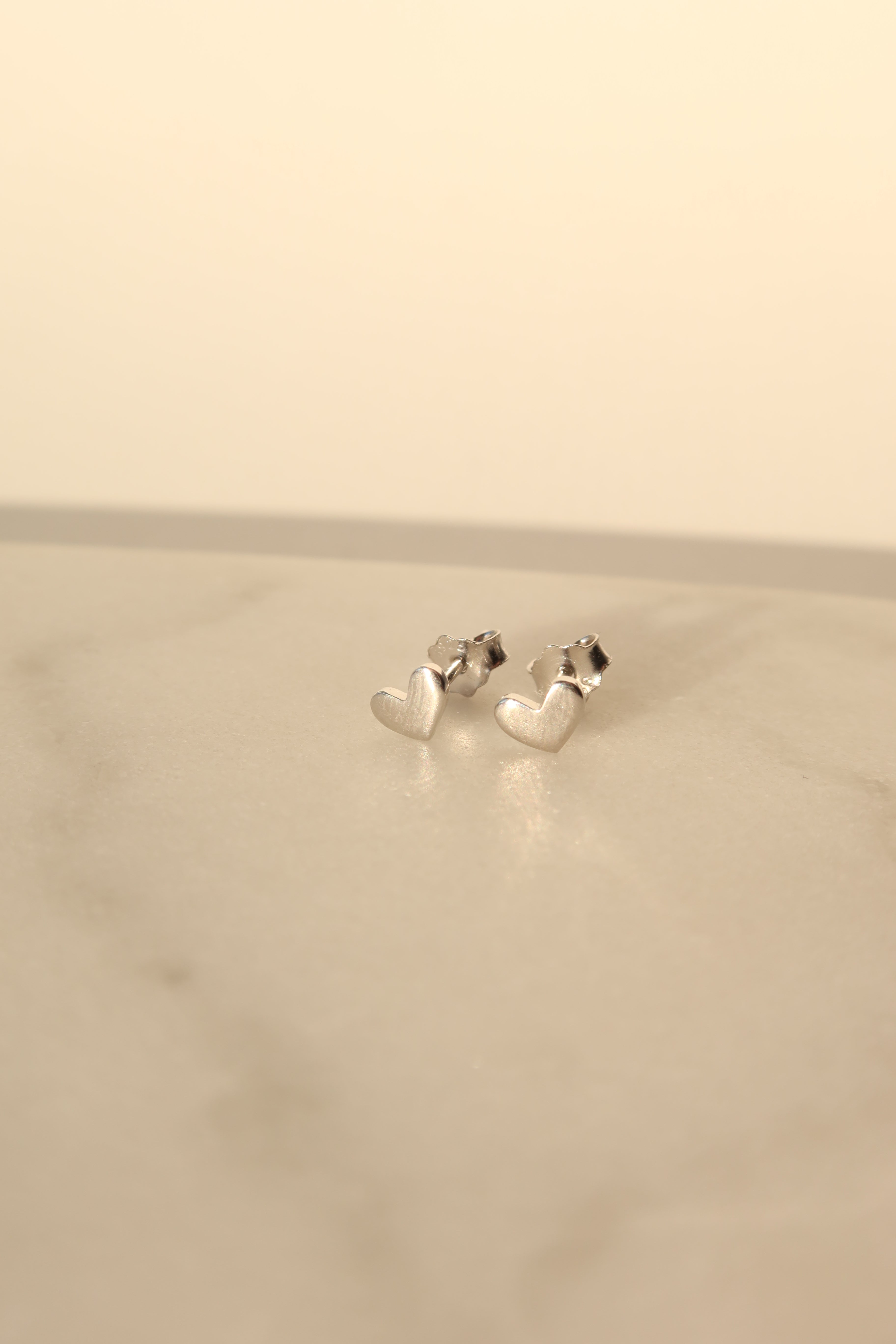 Kolczyki Silver Heart Petite