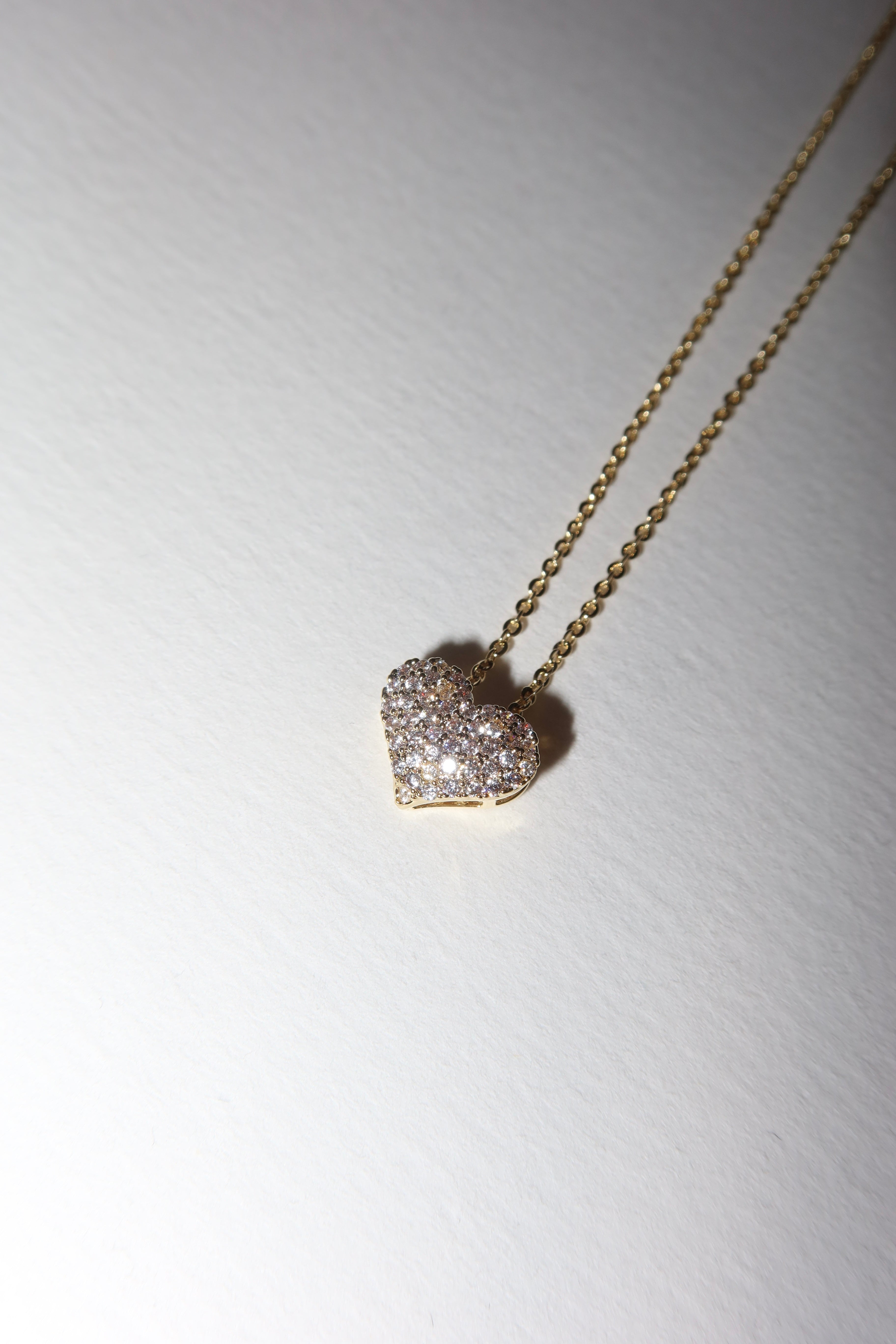 Naszyjnik Gold Crystal Love